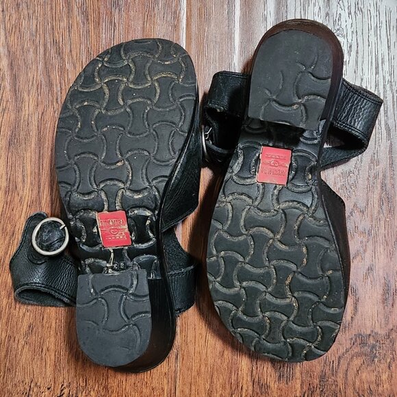 Leather clogs with rubber soles - Picture 5 of 5